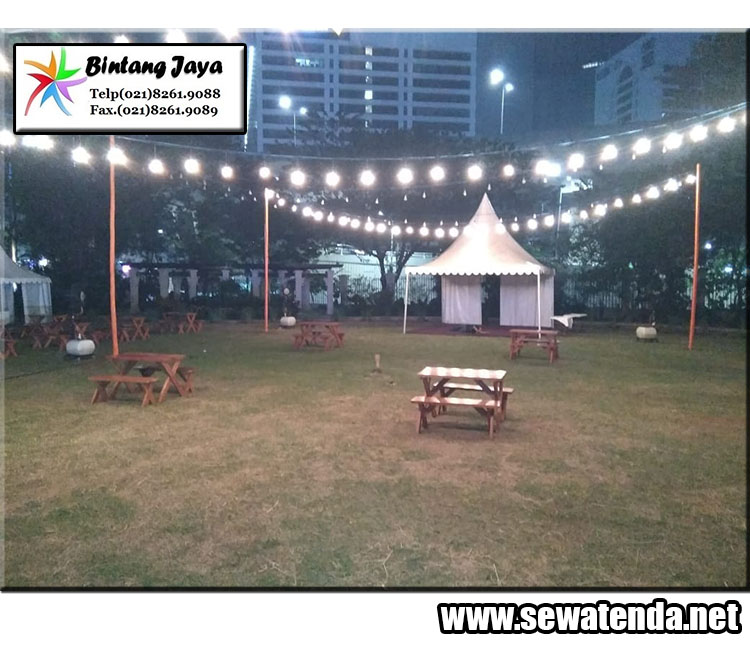 Rental tenda kerucut minat hubungi 0857-7733-3808 lengkap dengan dekorasinya