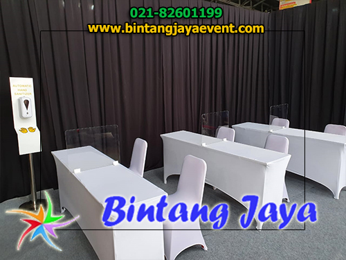 sewa meja ibm penyekat acrylic Jakarta
