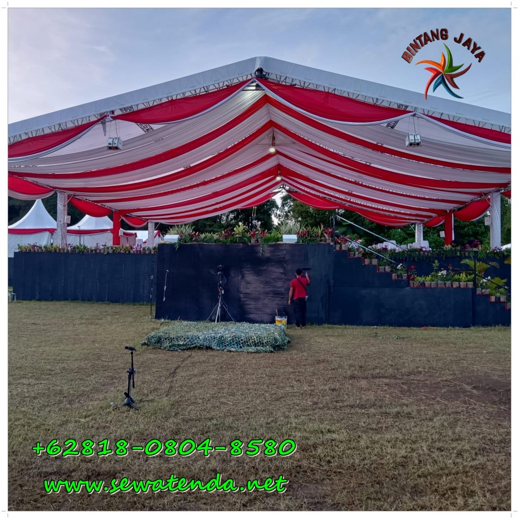 Pusat Sewa Tenda Hanggar Dekorasi Kain Campuran Daerah Jakarta