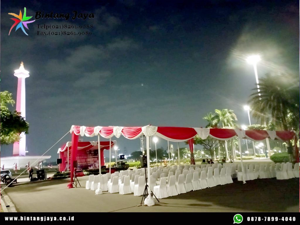 Gudang rental tenda dekorasi serut event monas jakarta pusat