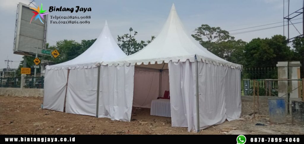 Sewa tenda kerucut event bazar pameran premium Berkualitas