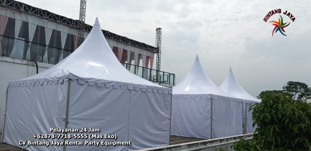 Perentalan Tenda Kerucut Event Stand Bintaro