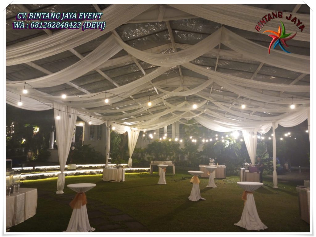 Sewa Tenda Pernikahan Transparan Dekor Flower Jakarta Pusat