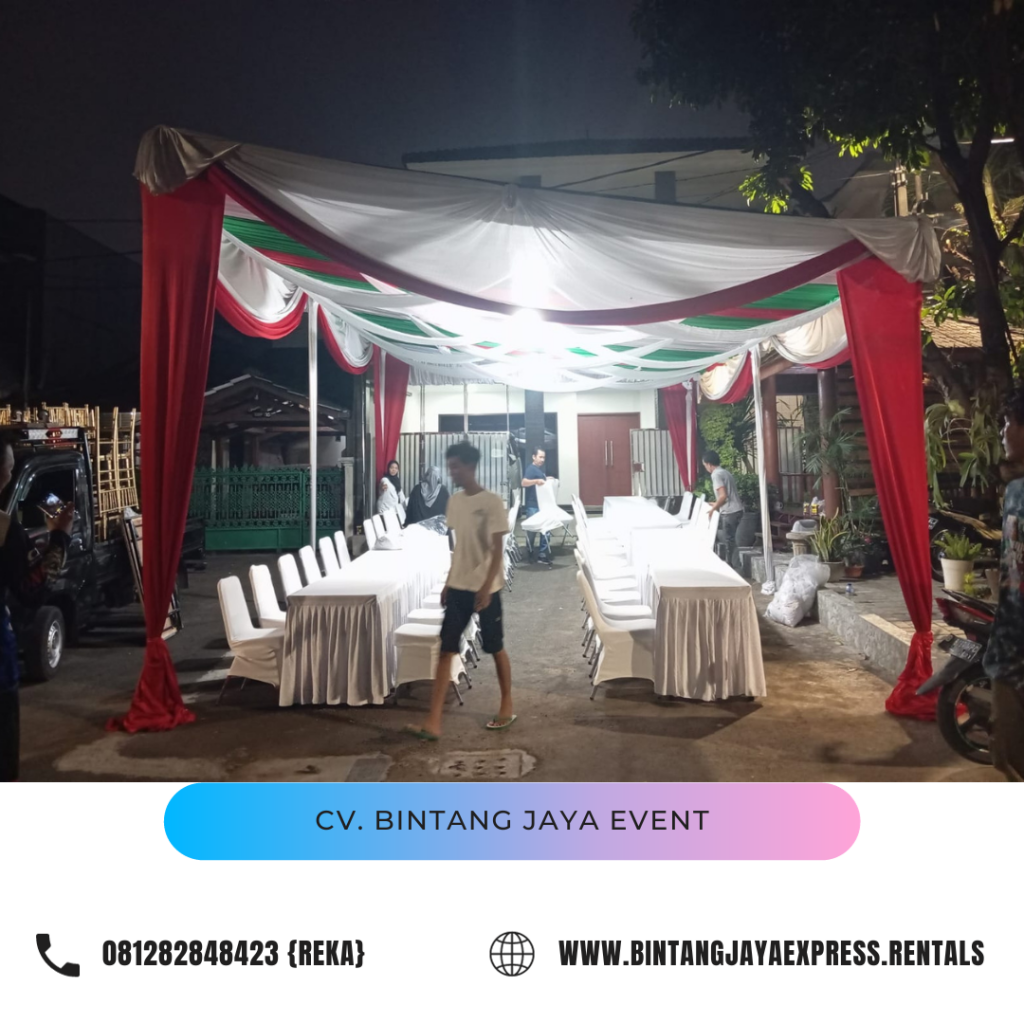 Sewa Tenda Acara Dekor Serut Promo 2024 Neglasari Tangerang