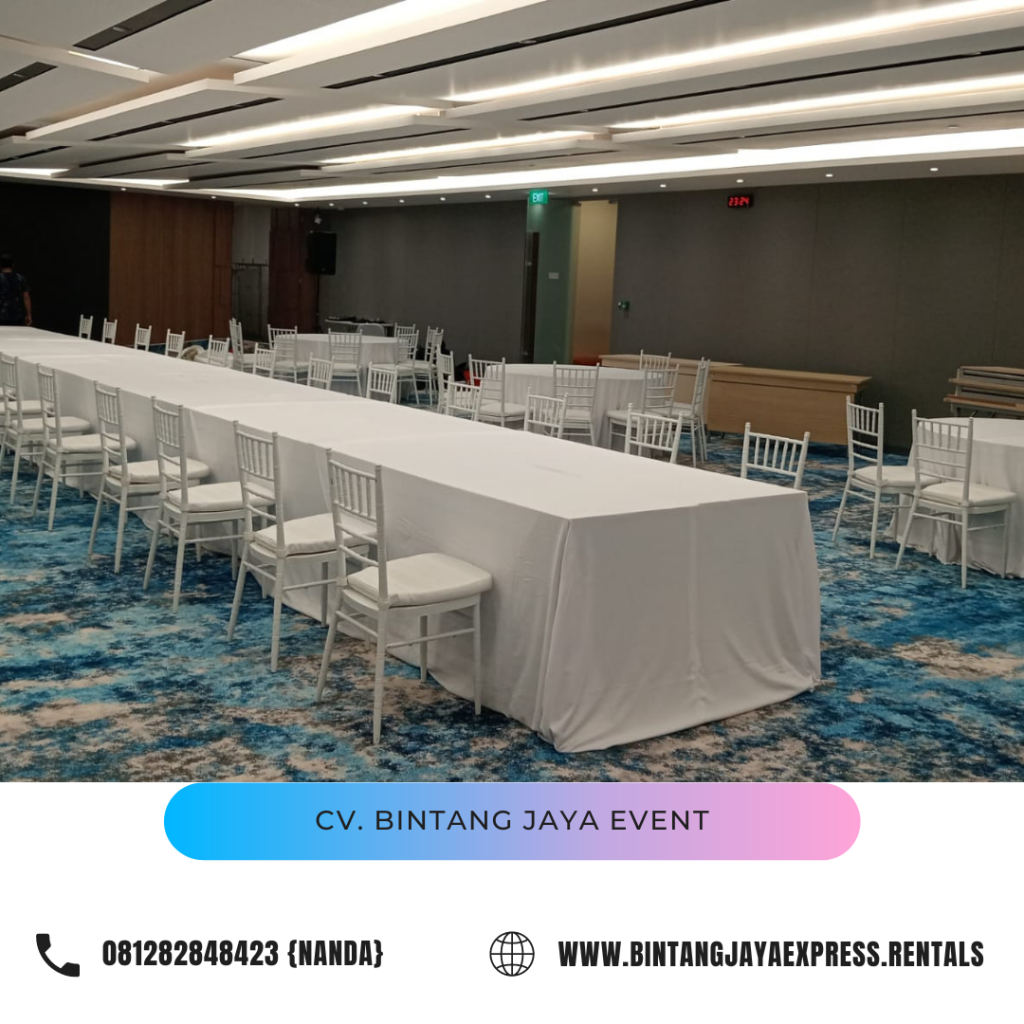 Rental Kursi Type Tiffany Kayu Warna Putih Area Jaksel