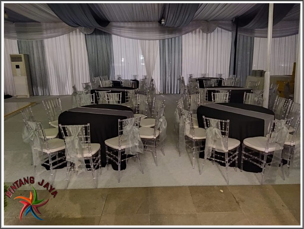 Sewa Kursi Model Acrylic Bening Tipe Tiffany Jakarta