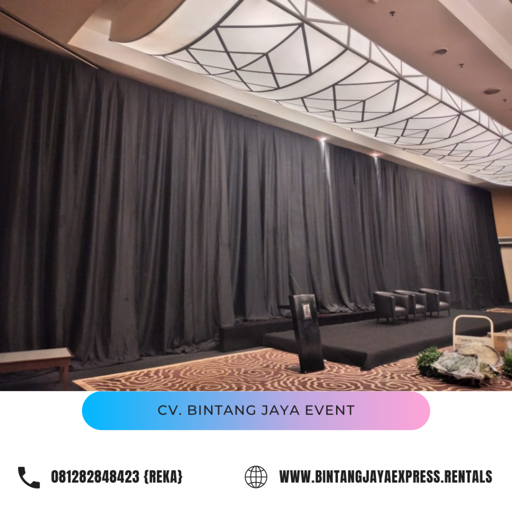 Sewa Kain Hitam Tirai Kedap Cahaya Area Terdekat Jakarta