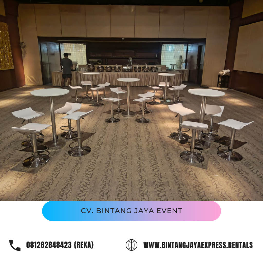 Jasa Sewa Kursi Bar Minimalis Kotak Putih Area Jakarta