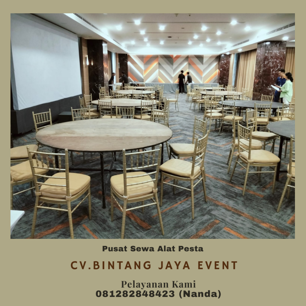 Sewa Kursi Dan Meja Bundar Promo Akhir Tahun Area Cilegon