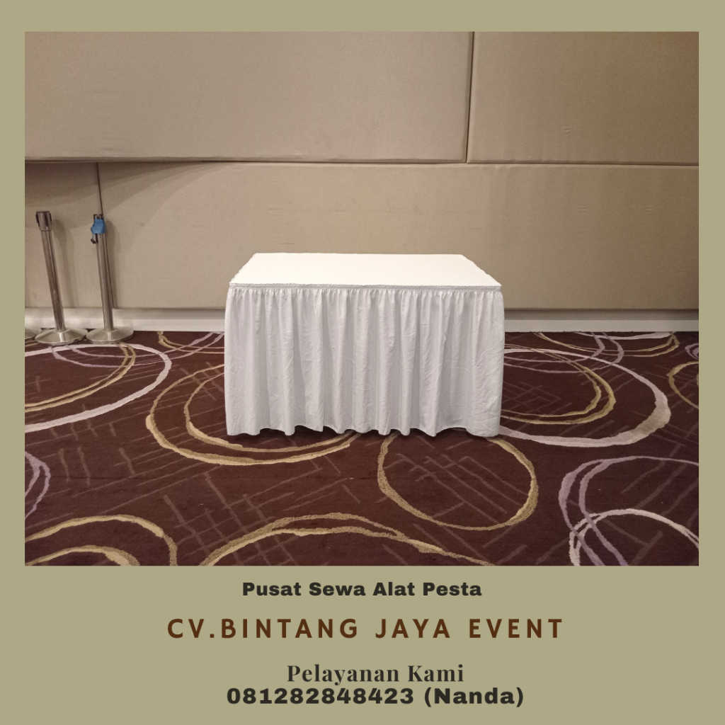 Sewa Meja Kotak HPL Ukuran 60x120cm Area Kuningan Jaksel
