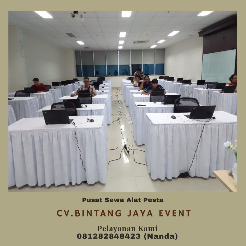Sewa Meja Kotak HPL Ukuran 60x120cm Area Kuningan Jaksel