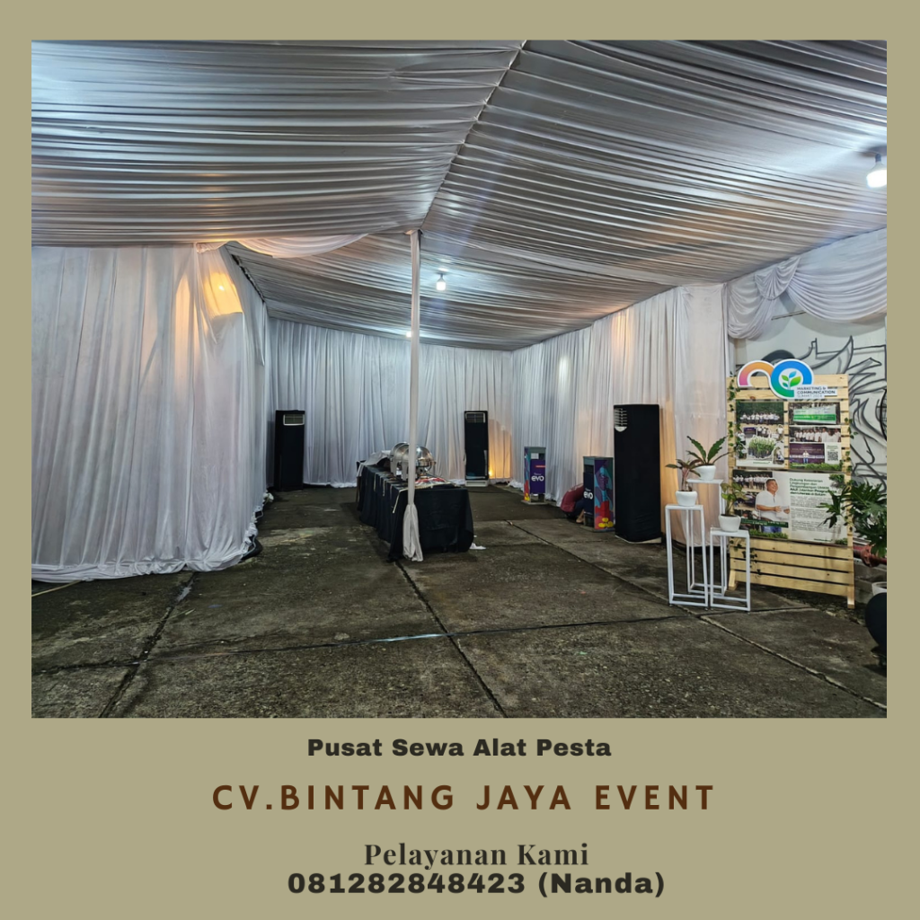 Sewa Tenda Plafon Merah Putih Promo Akhir Tahun Area Jakarta