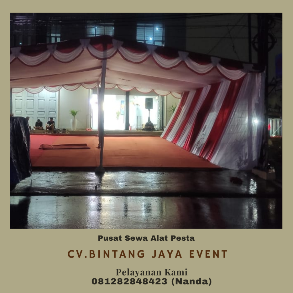 Sewa Tenda Plafon Merah Putih Promo Akhir Tahun Area Jakarta