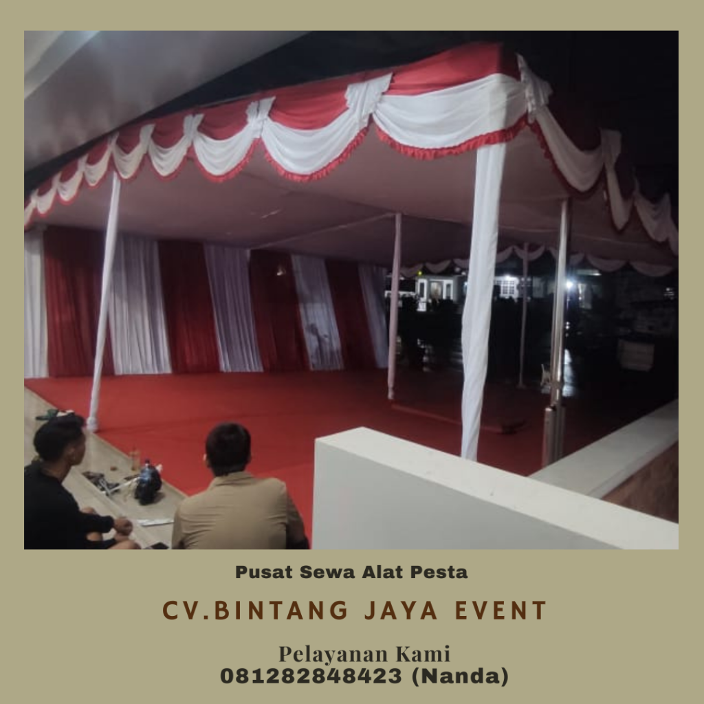 Sewa Tenda Plafon Merah Putih Promo Akhir Tahun Area Jakarta
