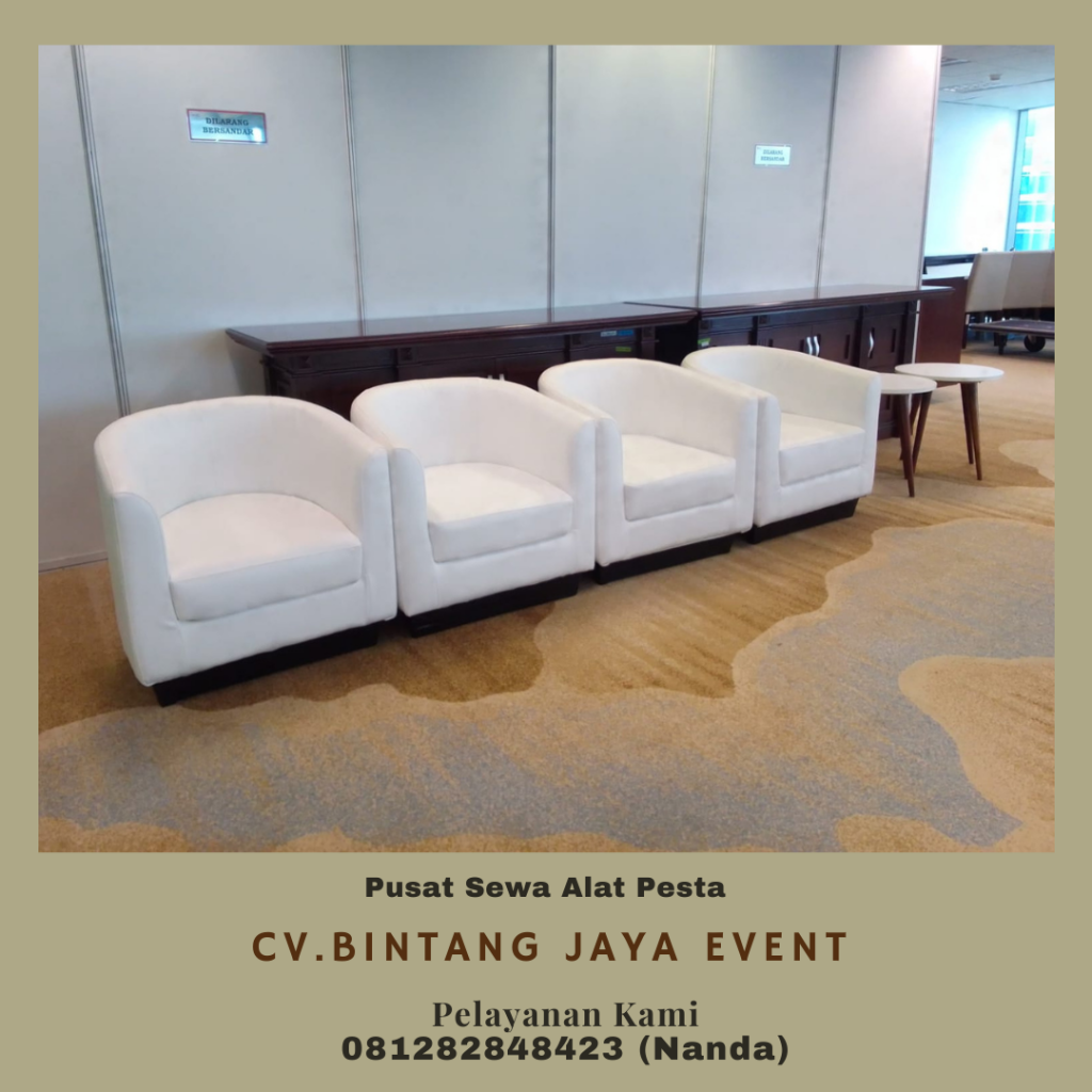 Pusat Sewa Sofa Hitam Oval Terlengkap Depok