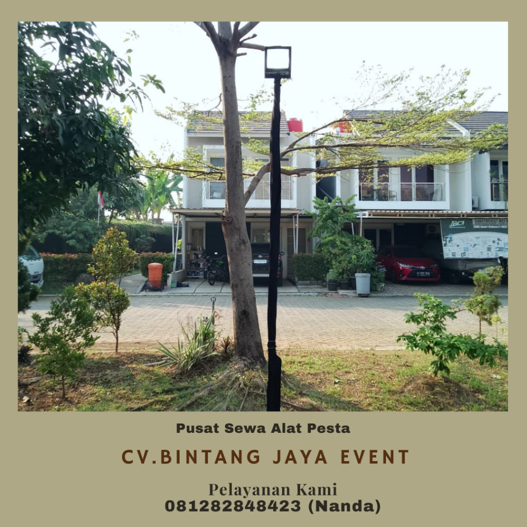 Jasa Sewa Lampu Sorot Tiang Stainless Elegan di Jakarta