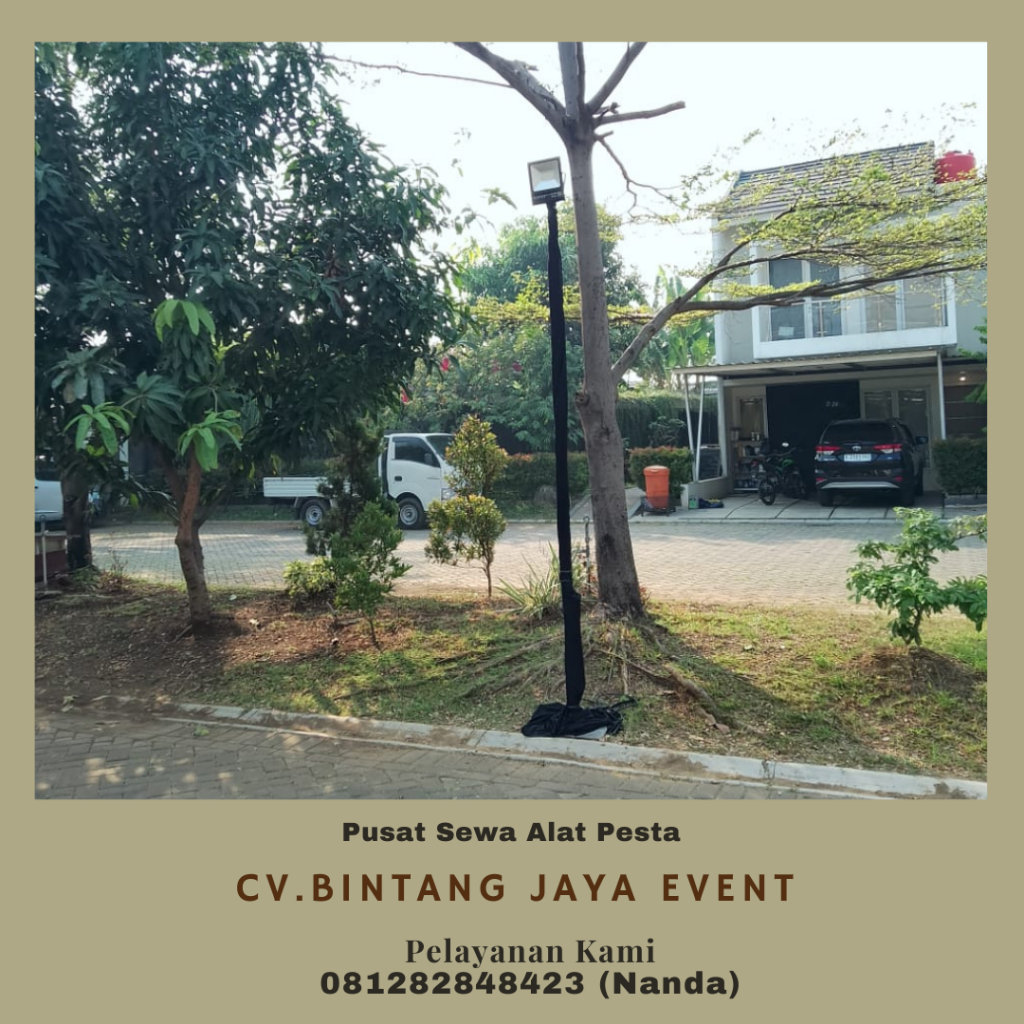 Jasa Sewa Lampu Sorot Tiang Stainless Elegan di Jakarta