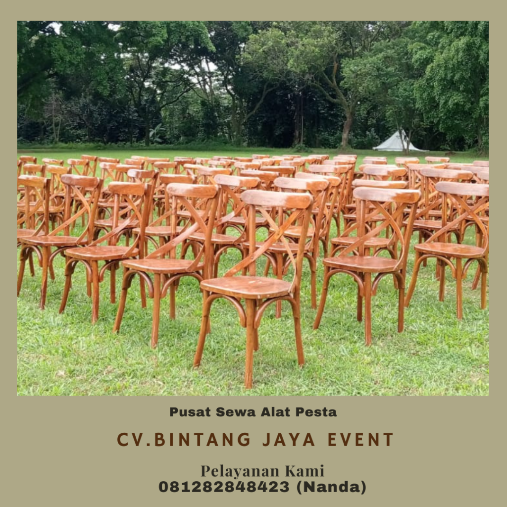 Sewa Meja Kotak, Kursi Cross Back Event PLN Pusat Blok M Jakarta