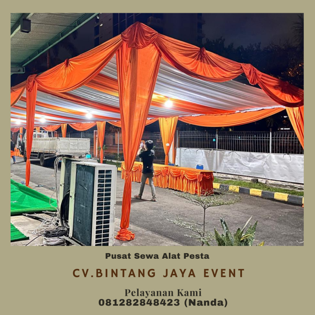 Sewa Tenda Konvensional Dekorasi Serut Standar Hotel Mewah Jakarta