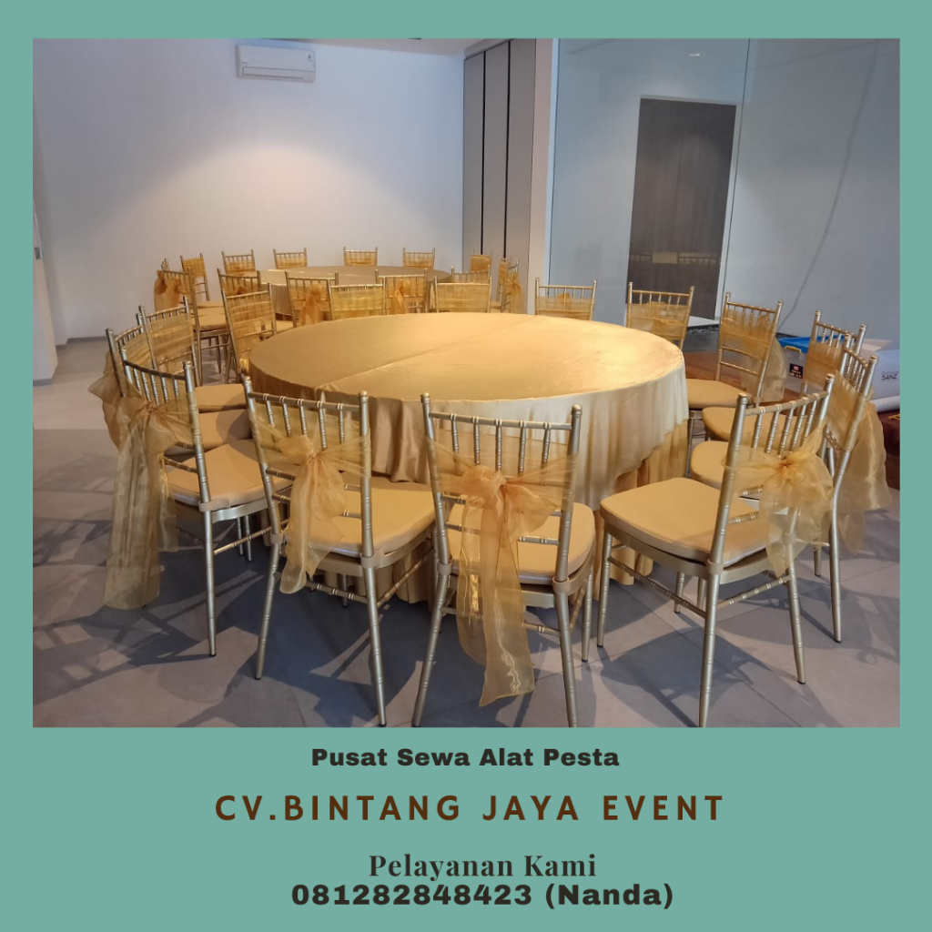 Rental Kursi Kayu Vip Type Tiffany Gold Di Jakarta