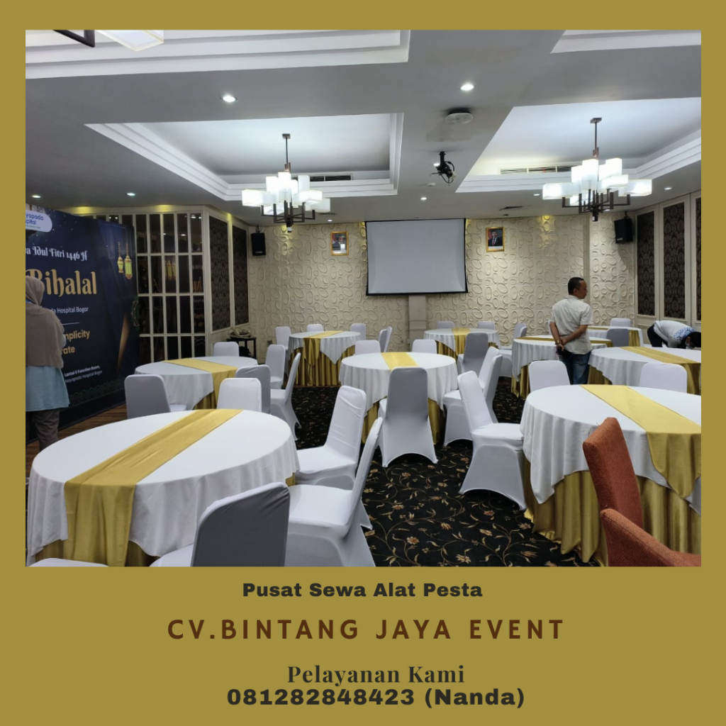 Sewa Meja Bulat Dan Kursi Futura Event RS Maayapada Bogor