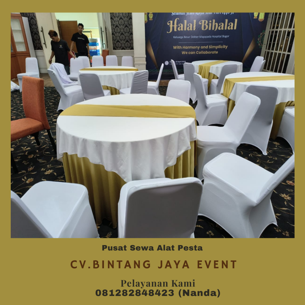 Sewa Meja Bulat Dan Kursi Futura Event RS Maayapada Bogor