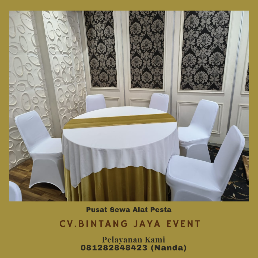 Sewa Meja Bulat Dan Kursi Futura Event RS Maayapada Bogor