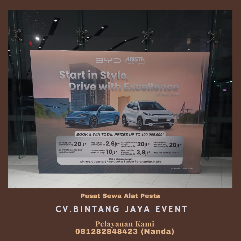Sewa Backdrop Kotak Event BYD Pluit Jakut
