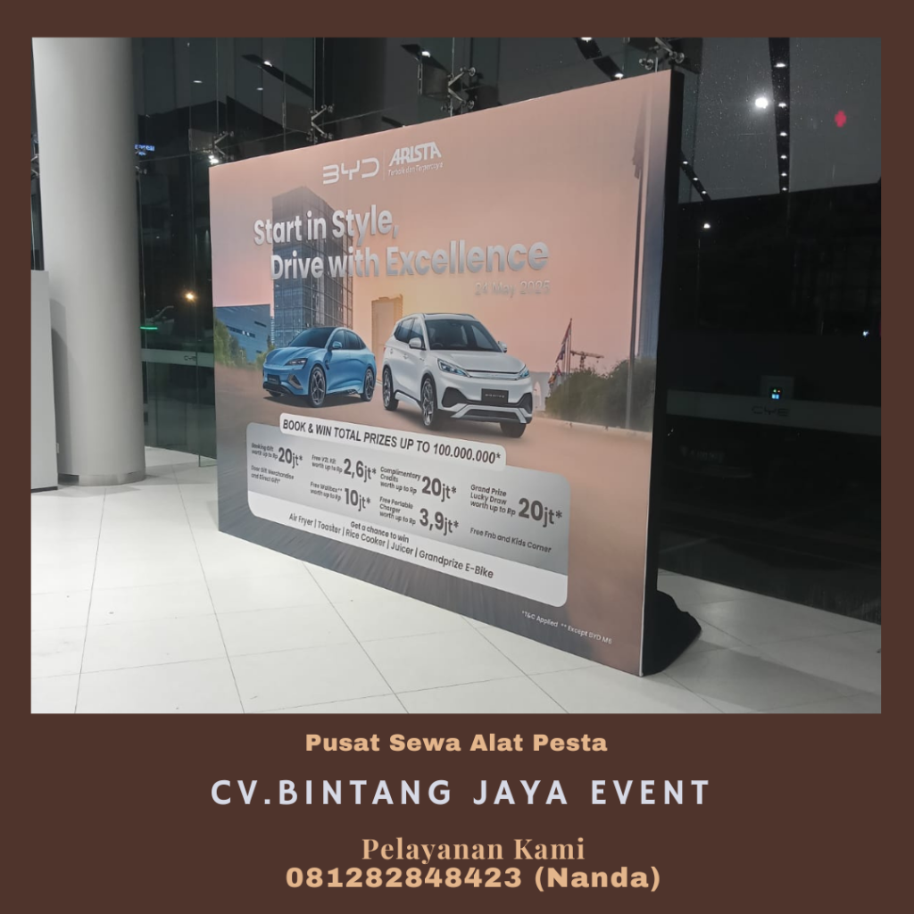 Sewa Backdrop Kotak Event BYD Pluit Jakut
