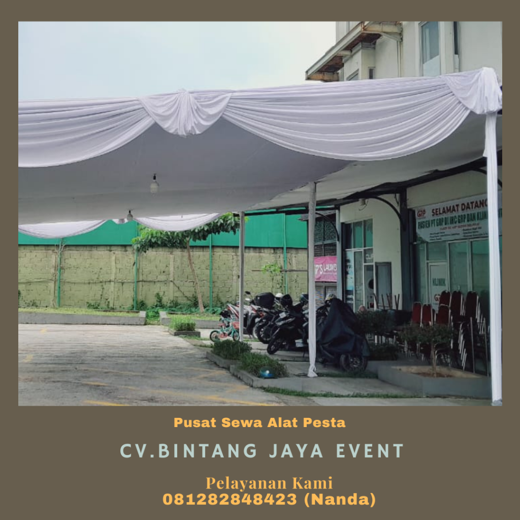 Sewa Tenda Konvensional Dekor Plafon Populer Di Dramaga Bogor