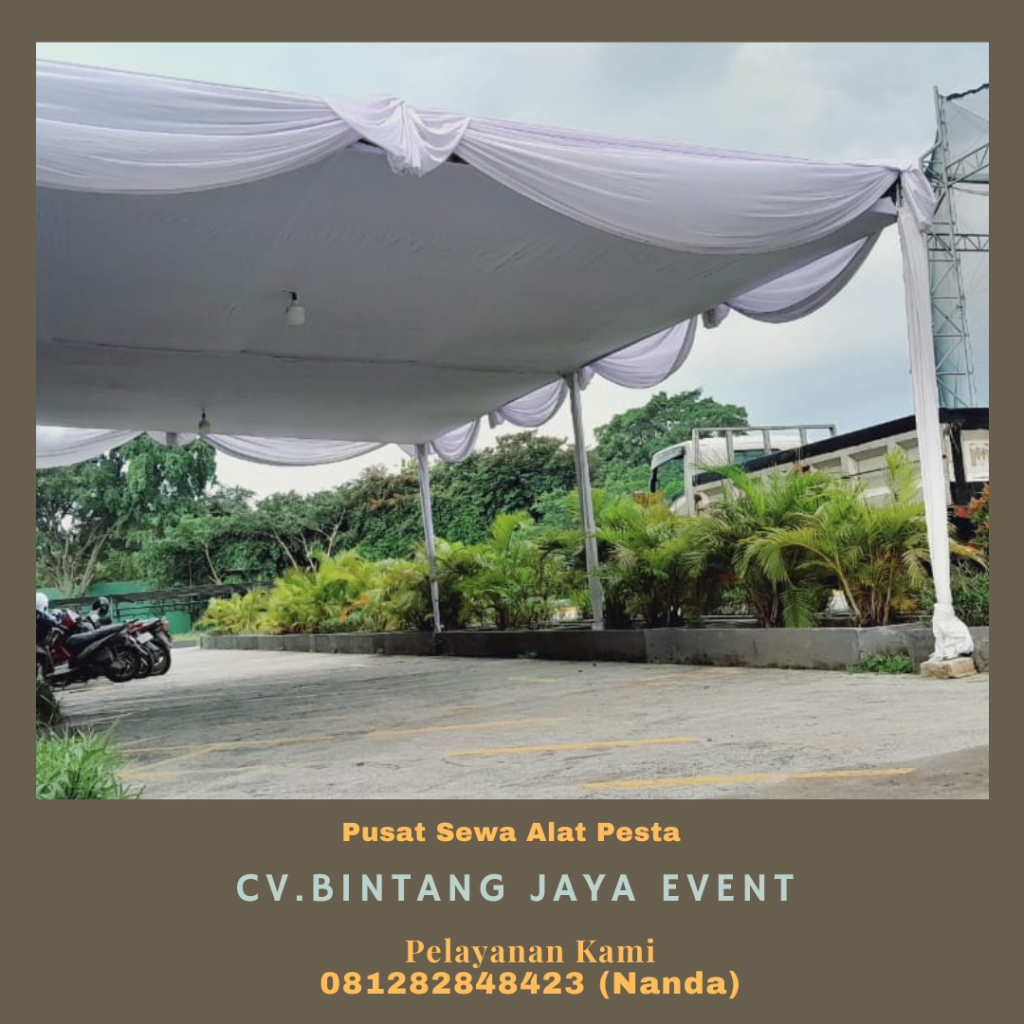 Sewa Tenda Konvensional Dekor Plafon Populer Di Dramaga Bogor