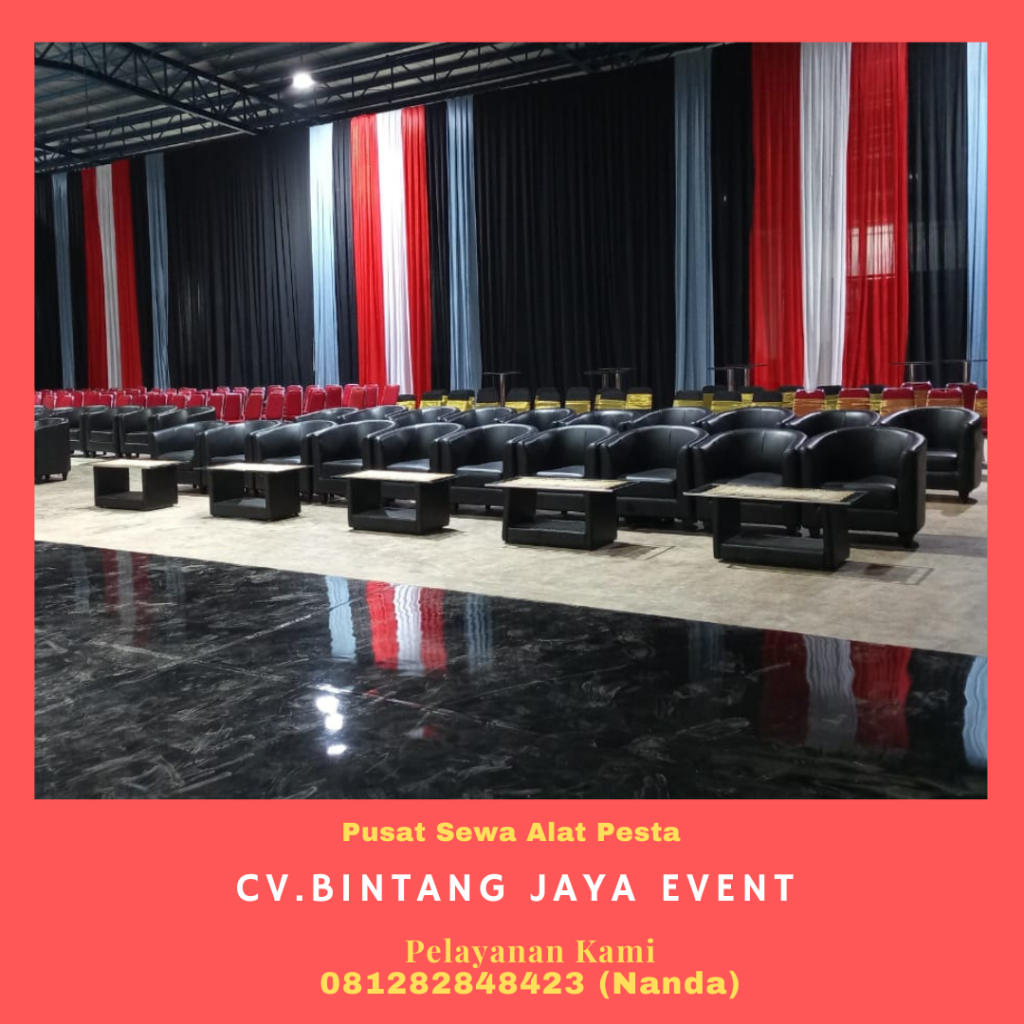 Tempat Sewa Sofa Oval Hitam Kekinian Area Jakarta