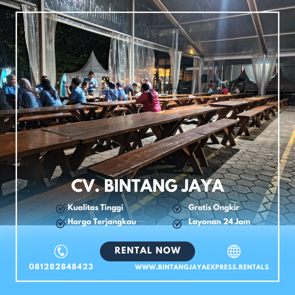 Pusat Rental Meja Kursi Taman Outdoor Type Kayu Jakarta