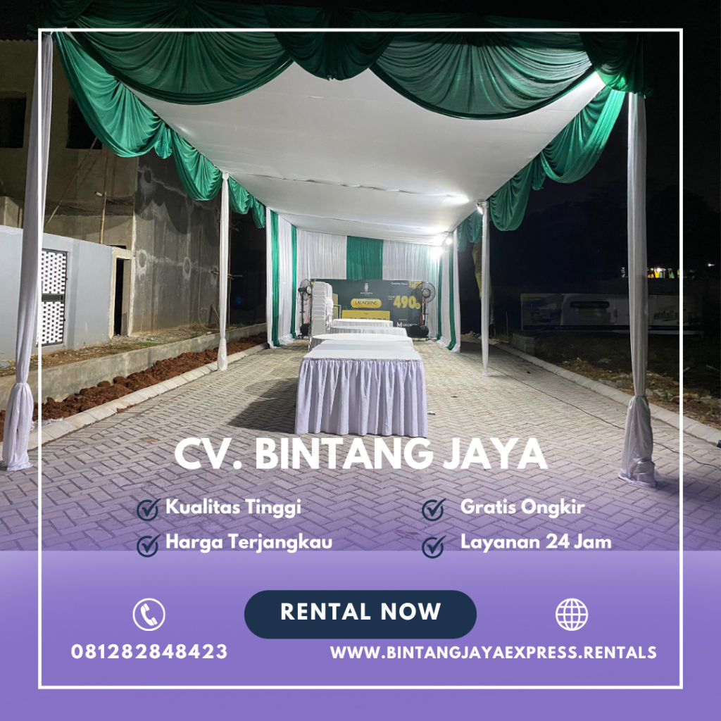 Tempat Sewa Tenda Plafon Set Poni Dekoratif Murah Bogor