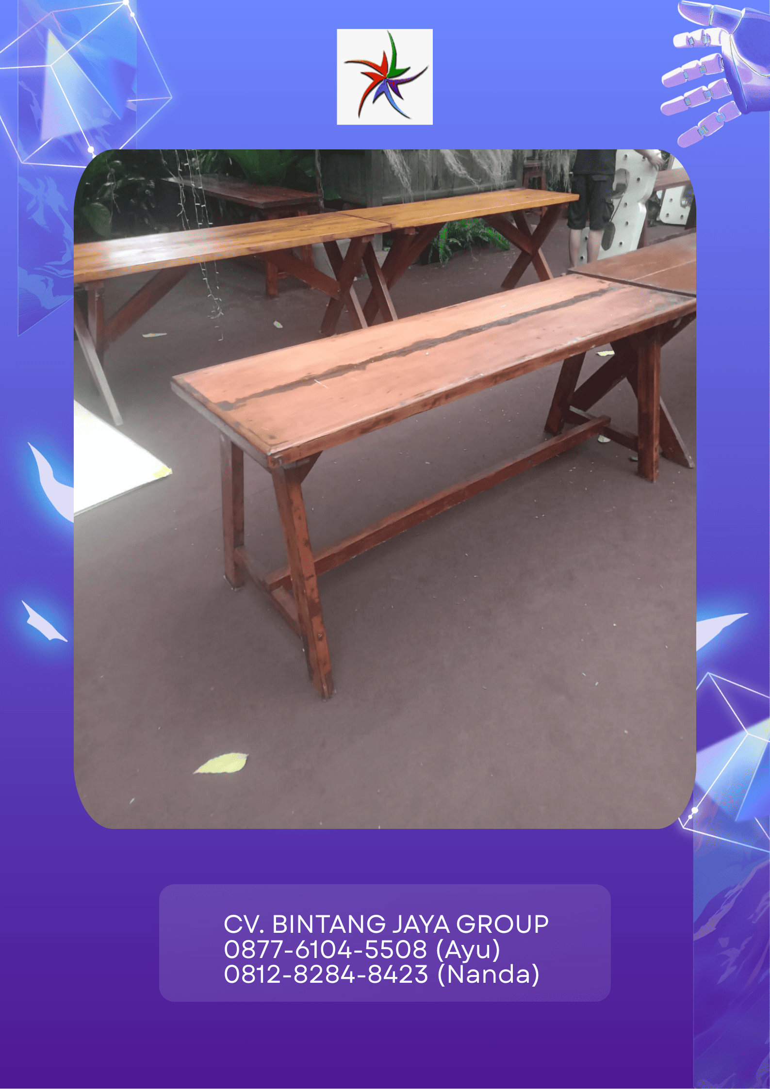 Sewa Meja Dan Bangku Taman Extra Event Legenda Wisata Bekasi