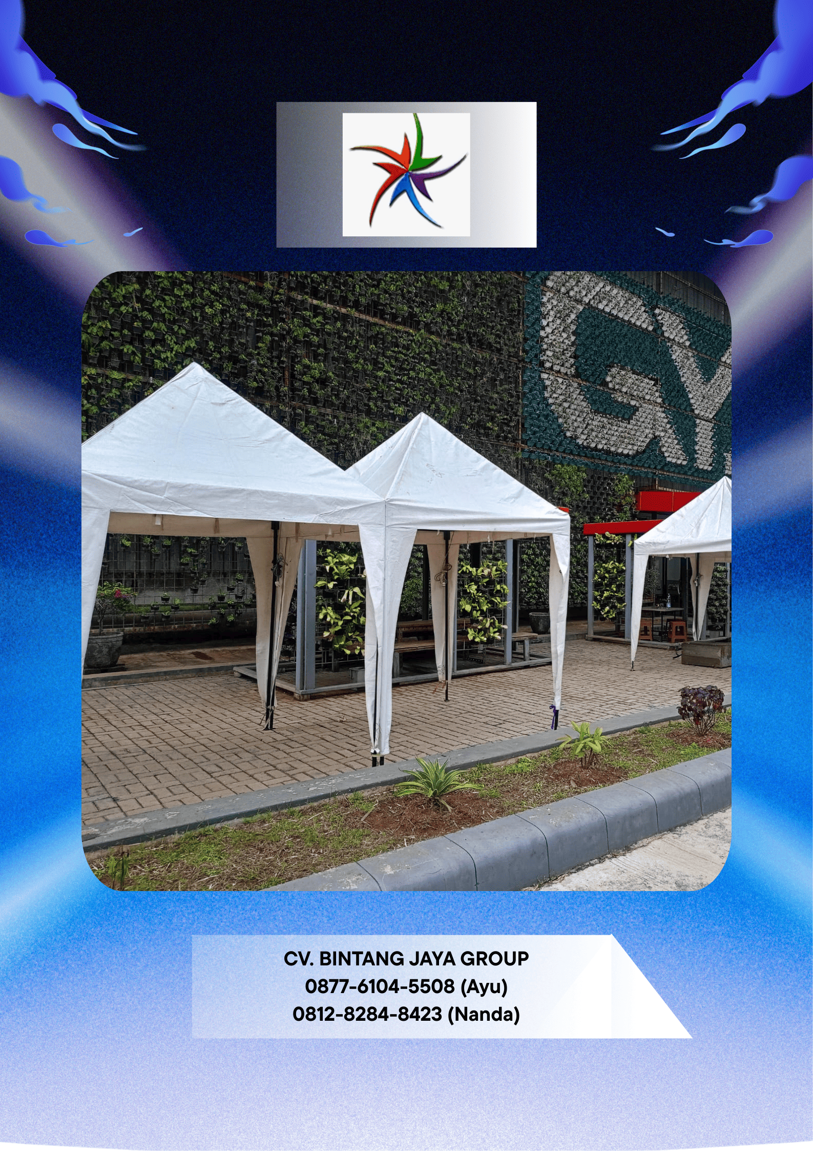 Jasa Sewa Tenda Roder,Kerucut,Bazar Jakarta