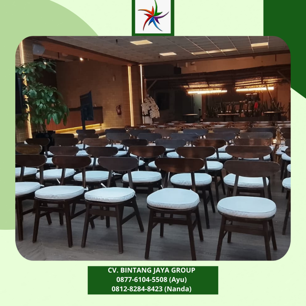 Sewa Kursi Crossback Bantalan Putih Bersih Jakarta