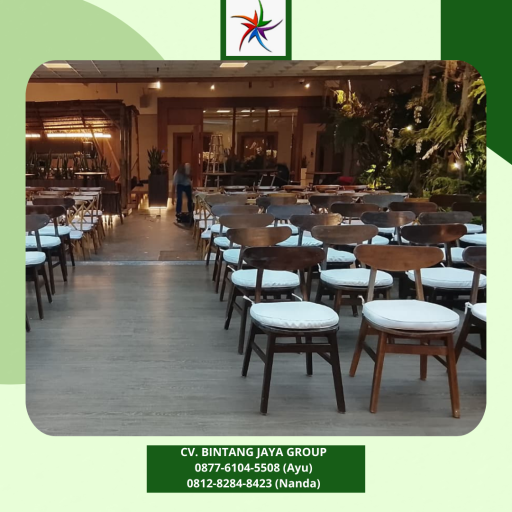 Sewa Kursi Crossback Bantalan Putih Bersih Jakarta