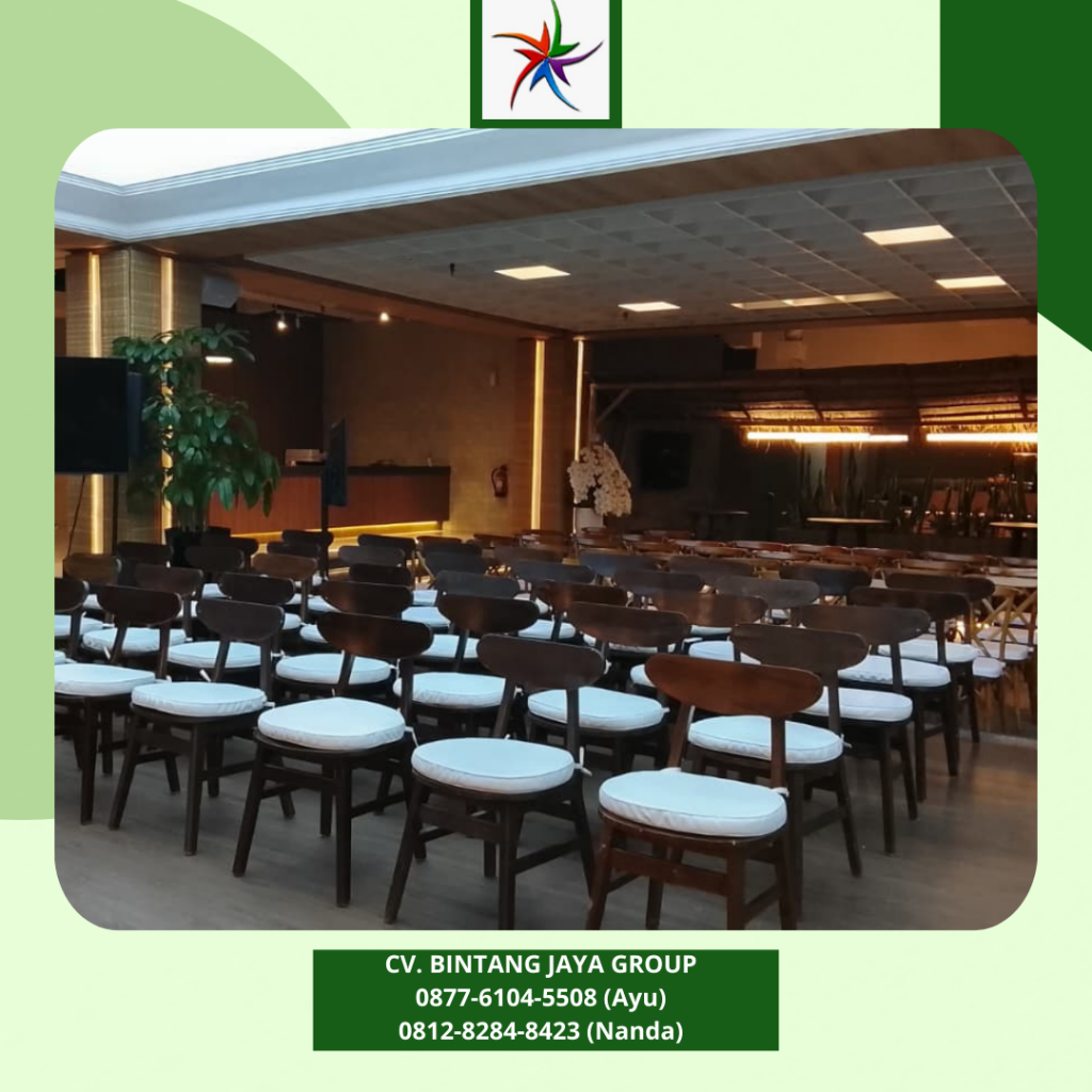 Sewa Kursi Crossback Bantalan Putih Bersih Jakarta