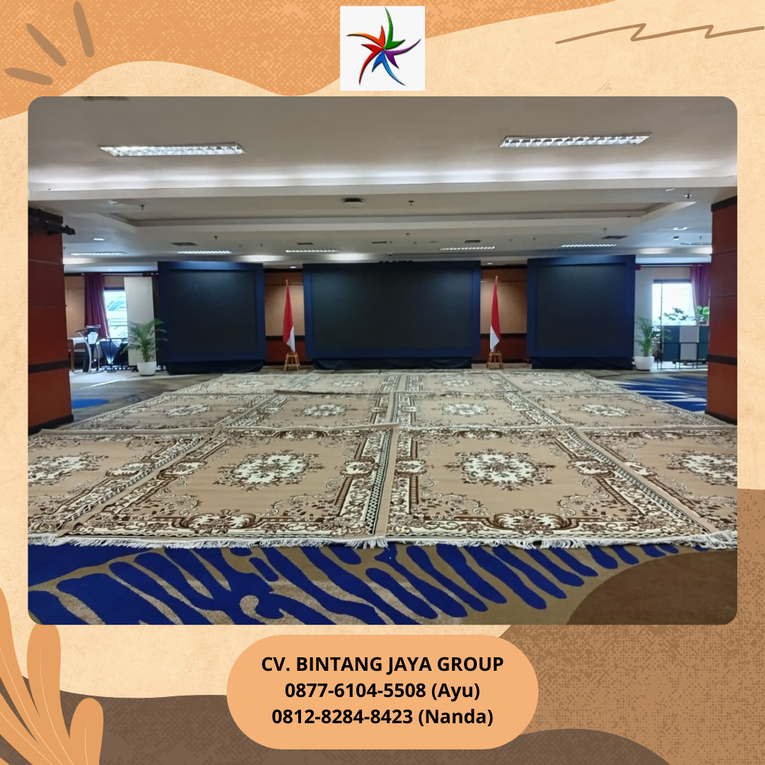 Rental Karpet Tebal Type Permadani Coklat Area Jakarta