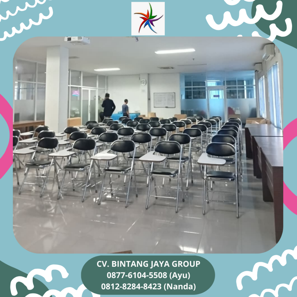 Sewa Kursi Seminar Atau Kuliah Stainless Siap Kirim Depok