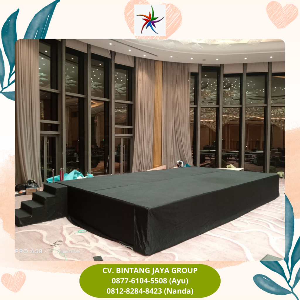 Sewa Panggung Ruangan Karpet Hitam Jakarta