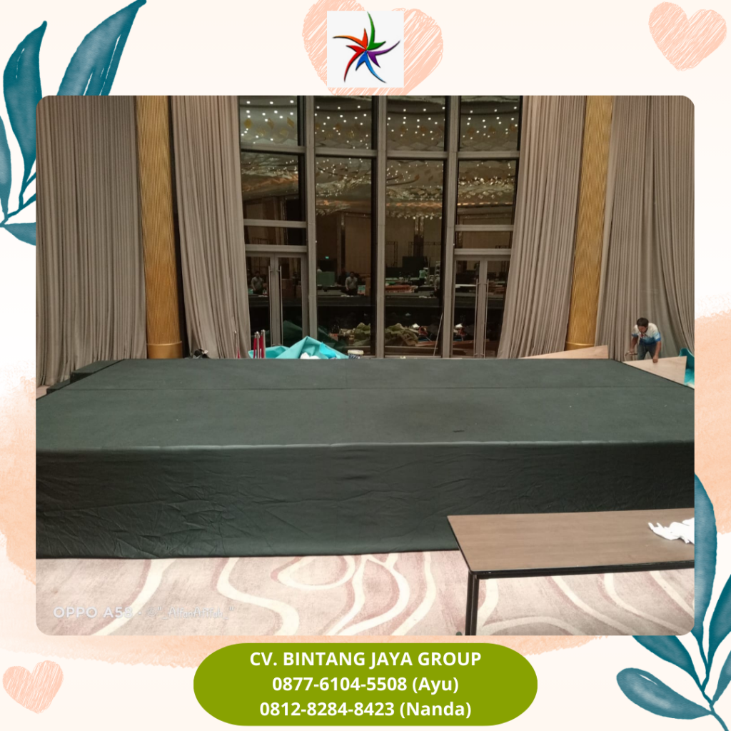 Sewa Panggung Ruangan Karpet Hitam Jakarta