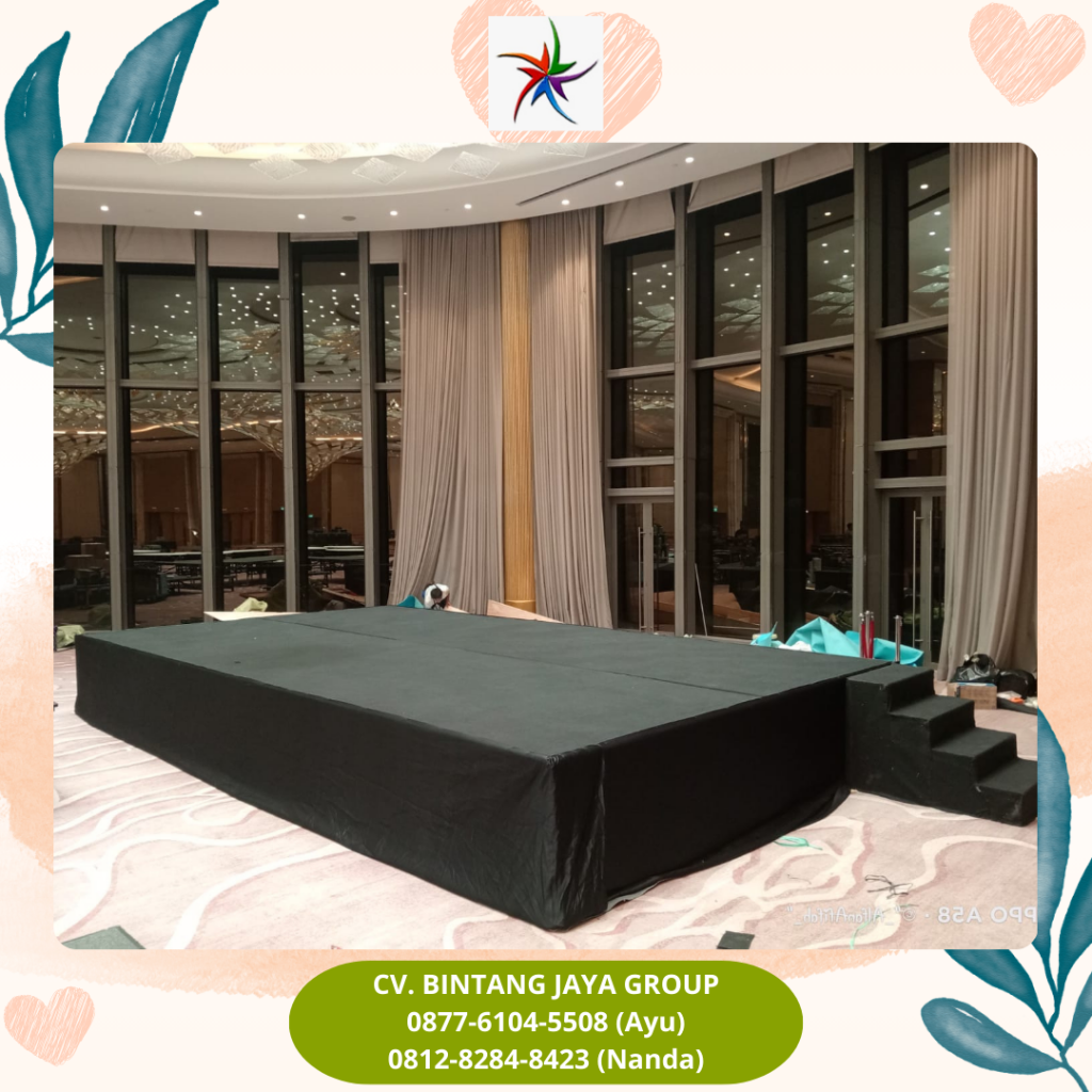 Sewa Panggung Ruangan Karpet Hitam Jakarta