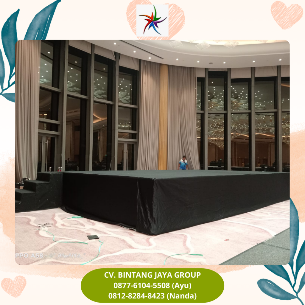 Sewa Panggung Ruangan Karpet Hitam Jakarta