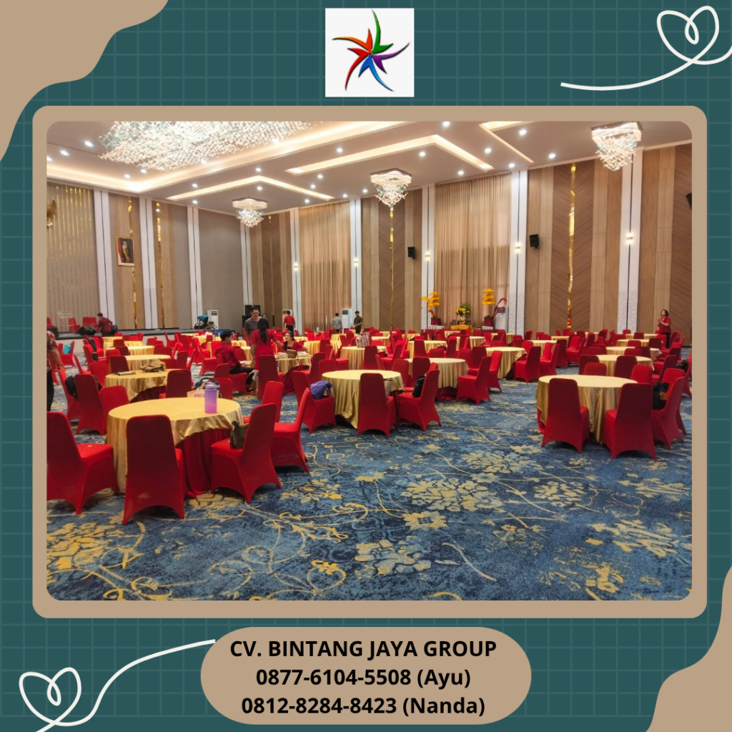 Sewa Meja Bundar,Kursi Event Cover Merah Jakarta