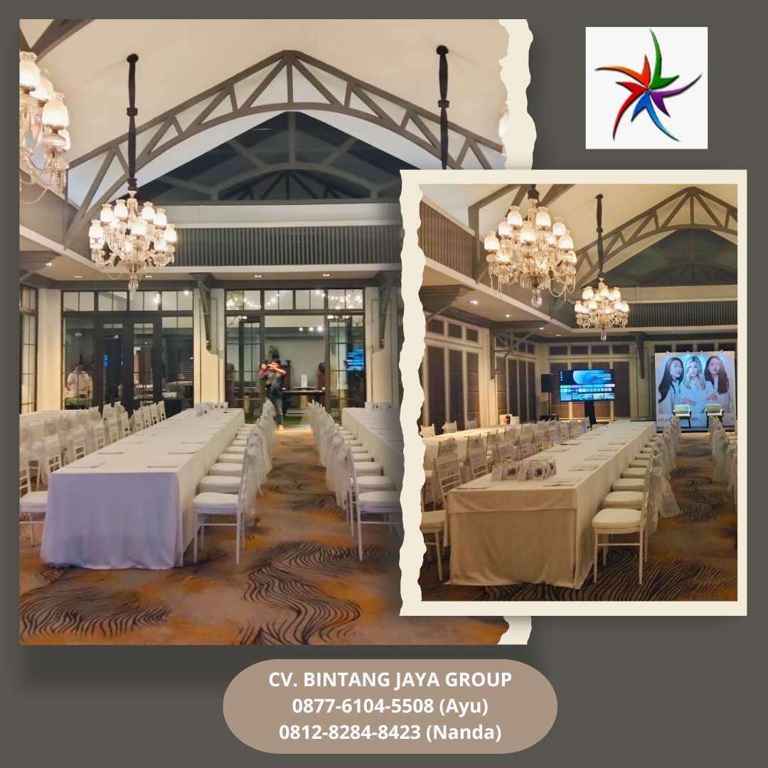 Sewa Meja Cover Putih, Kursi Tiffany Putih Jakarta