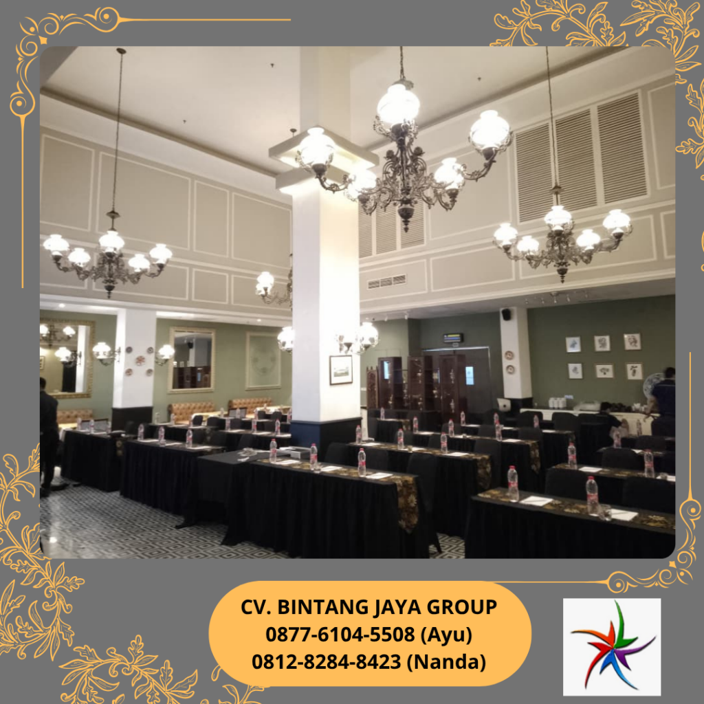 Sewa Meja IBM Dan Kursi Futura Cover Hitam Hotel Des Indes Jakarta