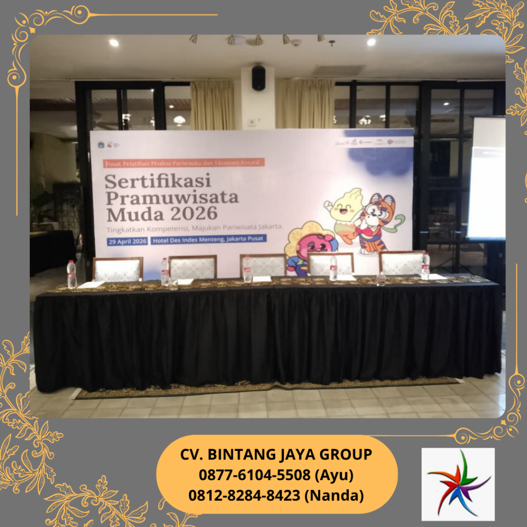 Sewa Meja IBM Dan Kursi Futura Cover Hitam Hotel Des Indes Jakarta