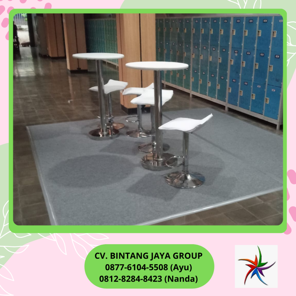 Rental BARSTOOL Putih KURSI BAR Kotak Jakarta